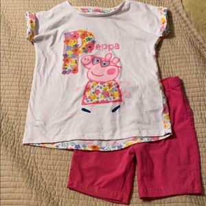Peppa pig outfit girls 5t